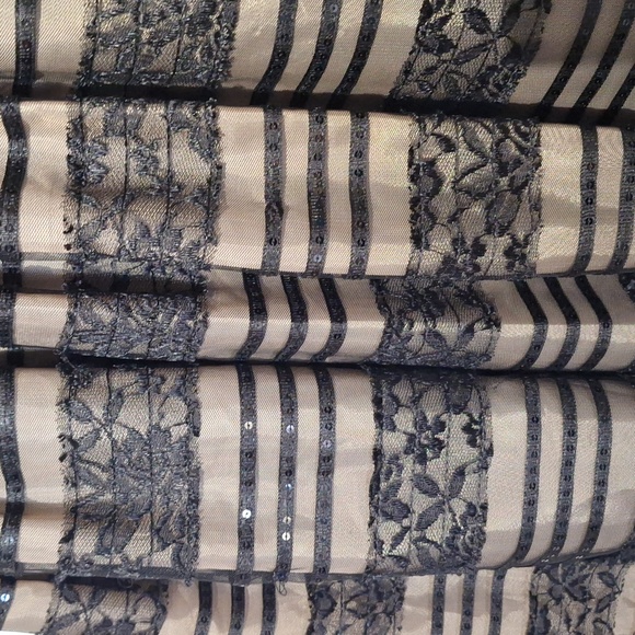 Black Formal Midi Dress, Sequins, Embroidered, Jessica Howard Sz 12, NWOT - Picture 14 of 14